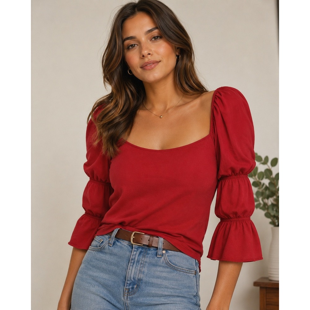 Nation LTD Hillary Romance Blouse Milkmaid Girly Coquette Boho Cottagecore Indie